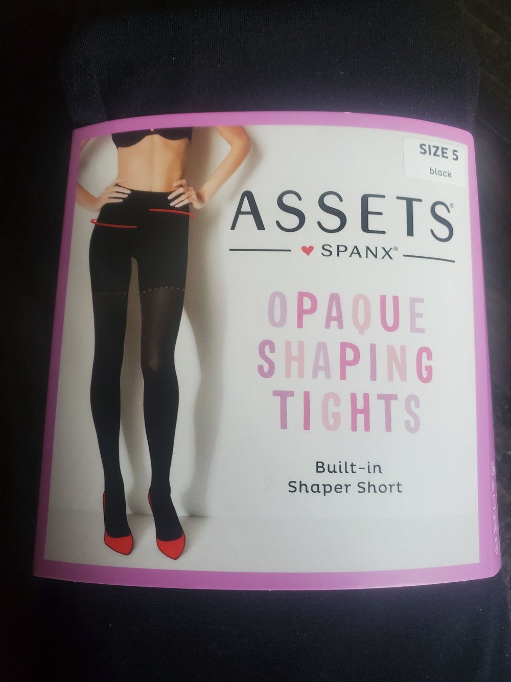 SPANX Assets Opaque Shaping Tights in Black